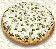 Пицца Чизбургер Огурец 40см