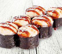 Запеченный ролл Хот с авокадо 6 шт