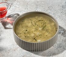 Суп Дюшбара из домашних мини-пельменей из ягненка