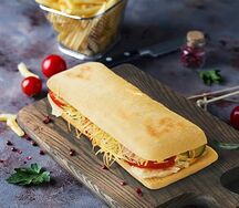 Панини с ветчиной и сыром