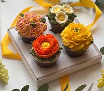 Набор из 4 горшочков с ассорти вкусов в яркой осенней палитре