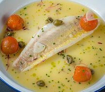 Дорадо аль папильоте с овощами