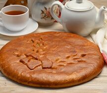 Пирог с капустой и грибами 