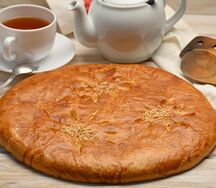 Пирог с курицей и сыром 