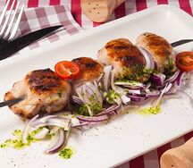 Шашлык из куриного бедра без кости