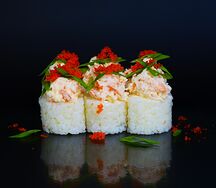 Ролл без нори с креветкой