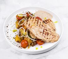 Филе цыпленка с картофелем черри