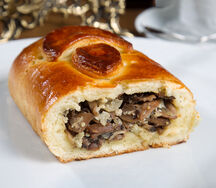 Кулебяка с грибами