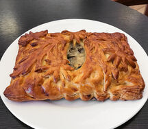 Пирог с картофелем и грибами