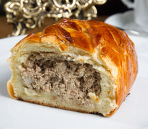 Кулебяка с мясом