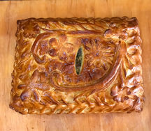 Пирог с индейкой и беконом