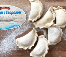 Замороженные вареники с творогом ручной работы