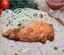 Стейк из свинины под соусом терияки