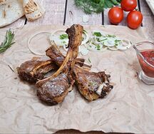 Шашлык из каре баранины
