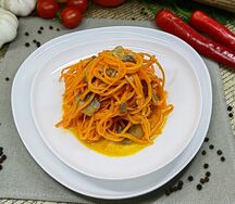 Морковь с шампиньонами