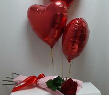 Розы и шары Любимой