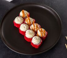 Острый ролл с шапкой