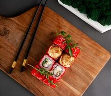 Запеченный с креветкой