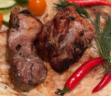 Шашлык из cвинoй шейки