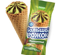 Мороженое Большой рожок с фисташкой