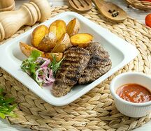 Кюфта из говядины с сыром и бейби картофелем