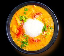 Тай карри желтый с курицей и грибами