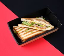 Сэндвич с ветчиной и сыром чеддер