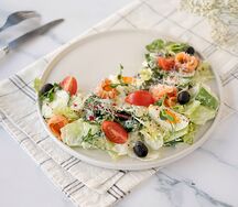 Салат с лососем