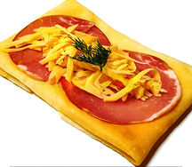 Блин с ветчиной и сыром