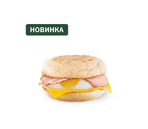 Маффин с яйцом и индейкой