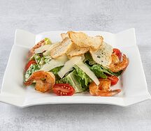 Цезарь с тигровыми креветками