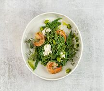 Паста Капунти с креветками и Песто