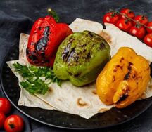 Перец, запечённый на мангале
