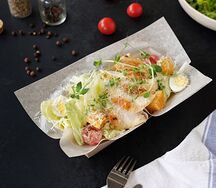 Салат Цезарь с курочкой су-вид на гриле