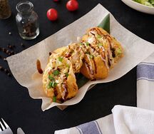 Нэм с нежным крабом в хрустящем кляре в соусе терияки