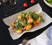 Хрустящий салат Лаззат в кунжутно-ореховом соусе