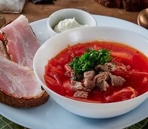 Борщ с грудинкой