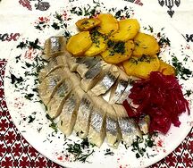 Сельдь с картофелем