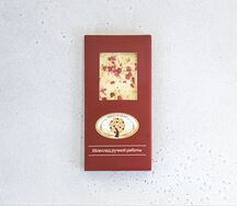 Шоколад белый Малина и фисташка