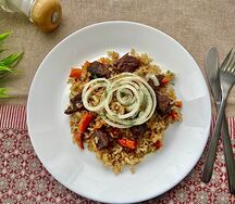 Плов с говядиной