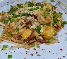 Wok Пад-тай с креветками