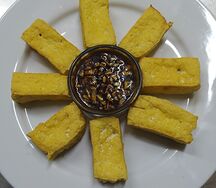 Жареный тофу с соевым соусом