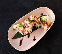 Нэмы с куриной грудкой и креветками