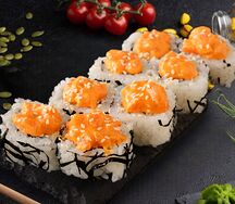 Ролл Lux Мияги угорь и лосось вместе