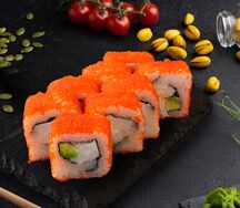 Ролл Калифорния с нежным крабом