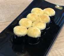 Горячий Лосось хот под сырной шапкой