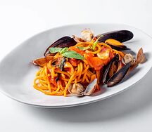 Спагетти с морепродуктами