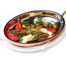 Печеные овощи с сыром чанах