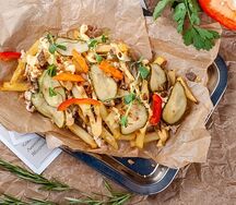 Фри фрайтис с курицей и грибами