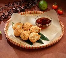 Дамплинги с креветкой 3 шт